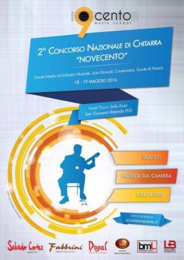 2° Concorso Nazionale di Chitarra “Novecento”